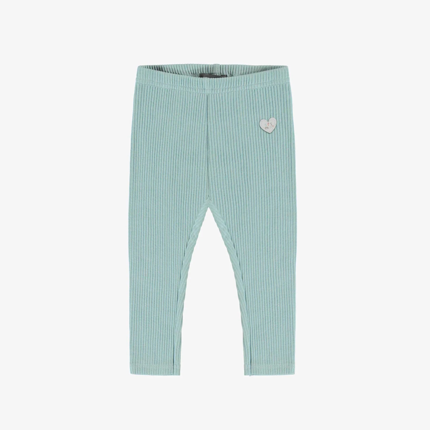 Ash blue long legging in rib