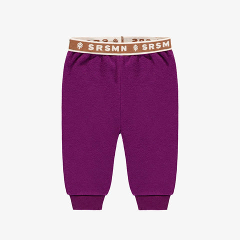 Purple pants in fleece