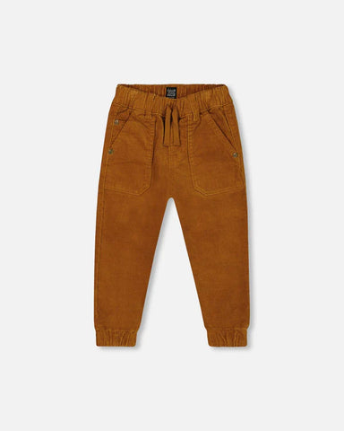 Stretch Corduroy Jogger Pants Chipmunk