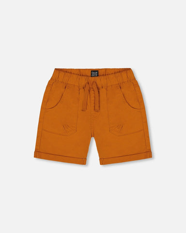 Stretch Twill Short-Golden Oak