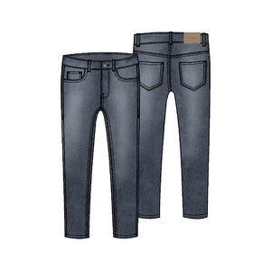 Basic slim fit trousers-dark 504 mb