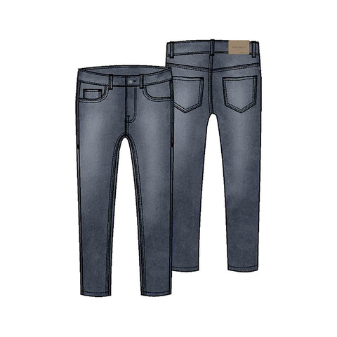 Basic slim fit trousers-dark 504 mb