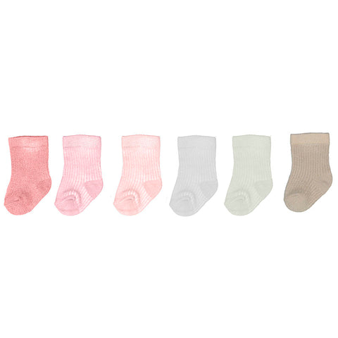 Set of 6 socks/Pink-9707