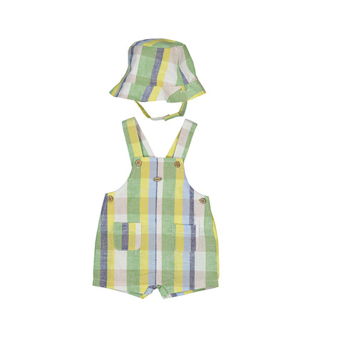 Overall w/hat set/Kale 1613