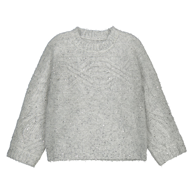 Sequins sweater-silver 4306