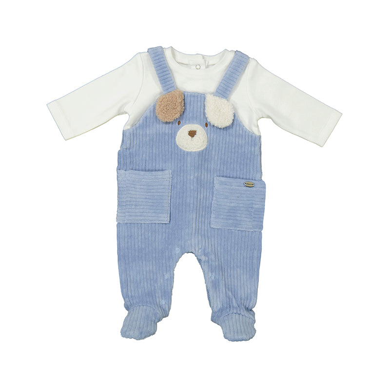 Cord rompers-sky blue 2617