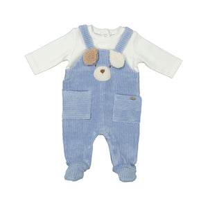 Cord rompers-sky blue 2617