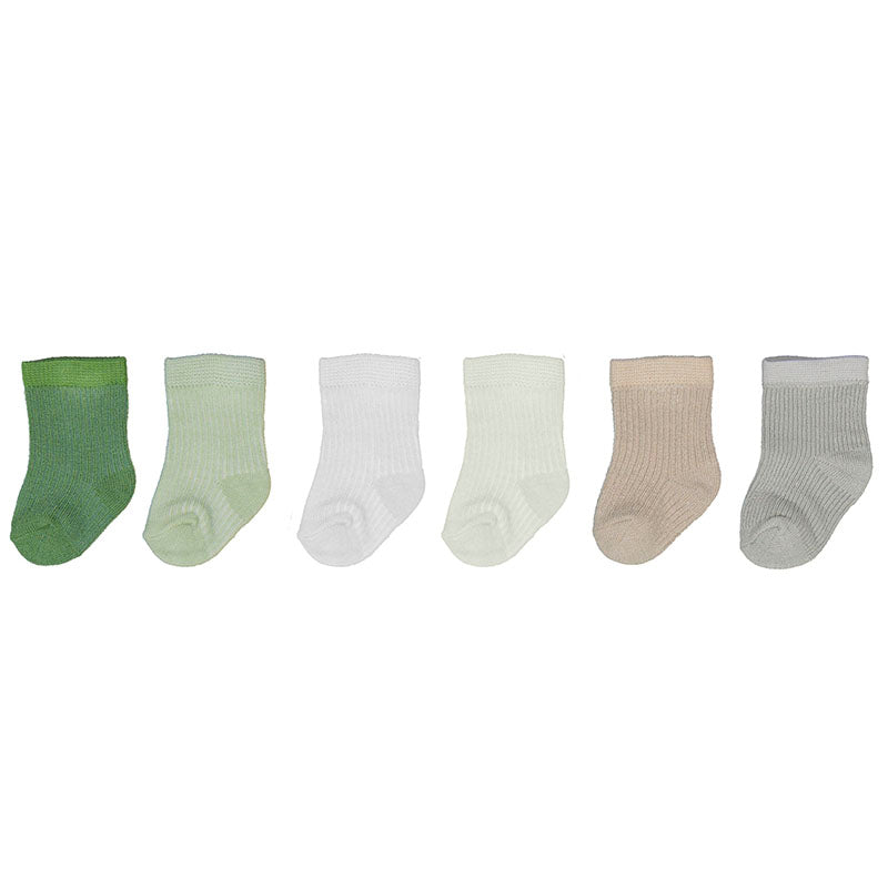 Set of 6 socks/green-9707