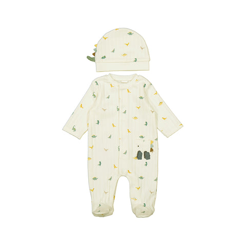 Dungaree and hat set-dino 2717 nb
