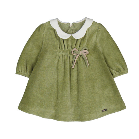 Velour Dress-green 2805