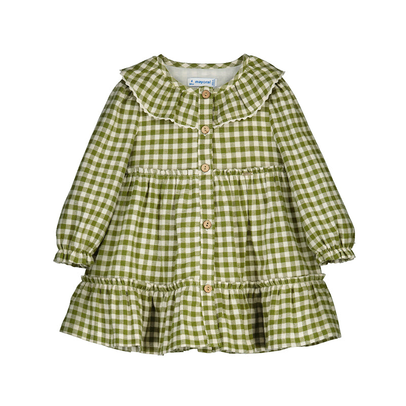 Check Dress-Bayleaf 2910 bg