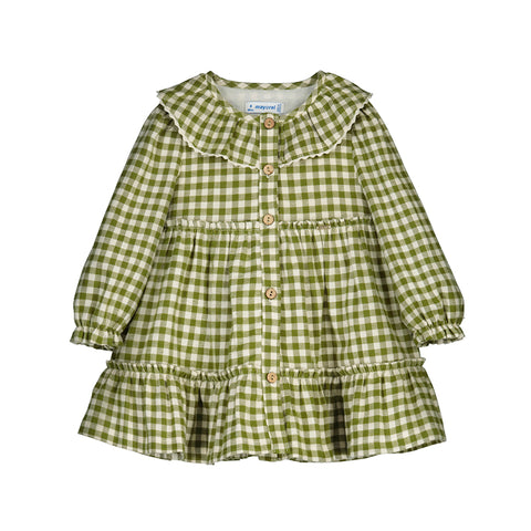 Check Dress-Bayleaf 2910 bg