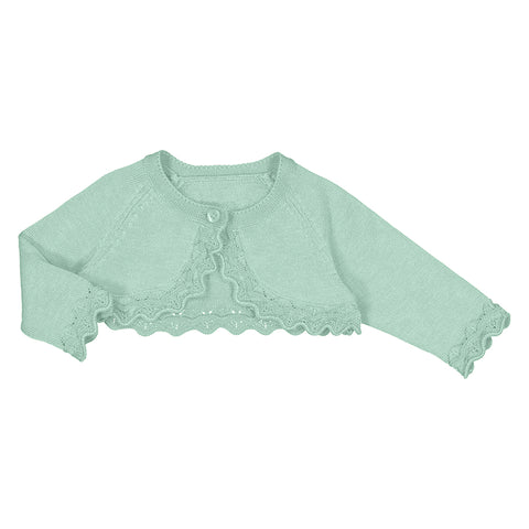 Basic knit cardigan-Mint 318