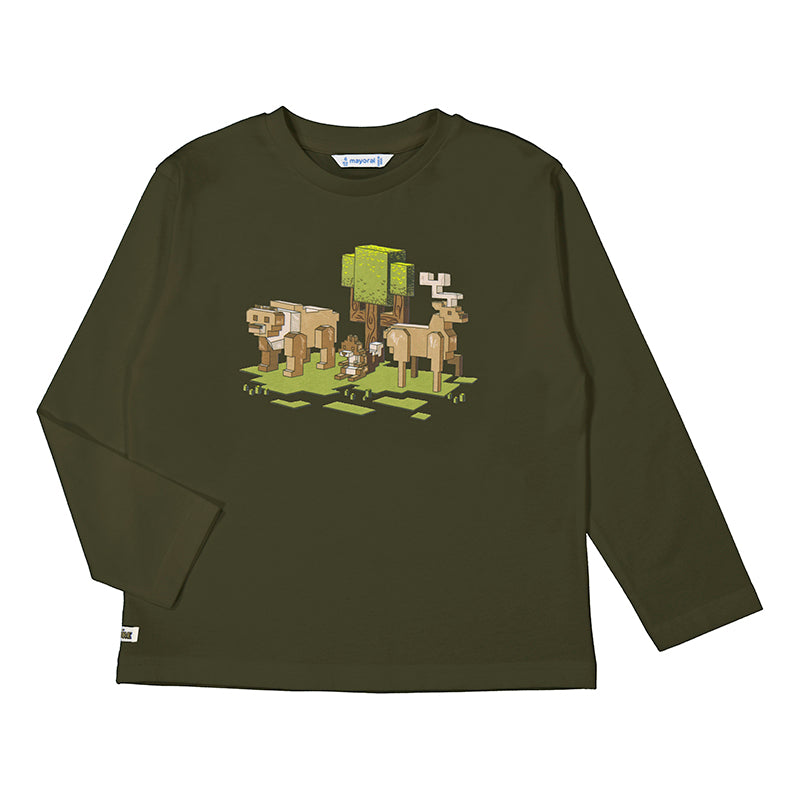 L/s t-shirt-moss 4054