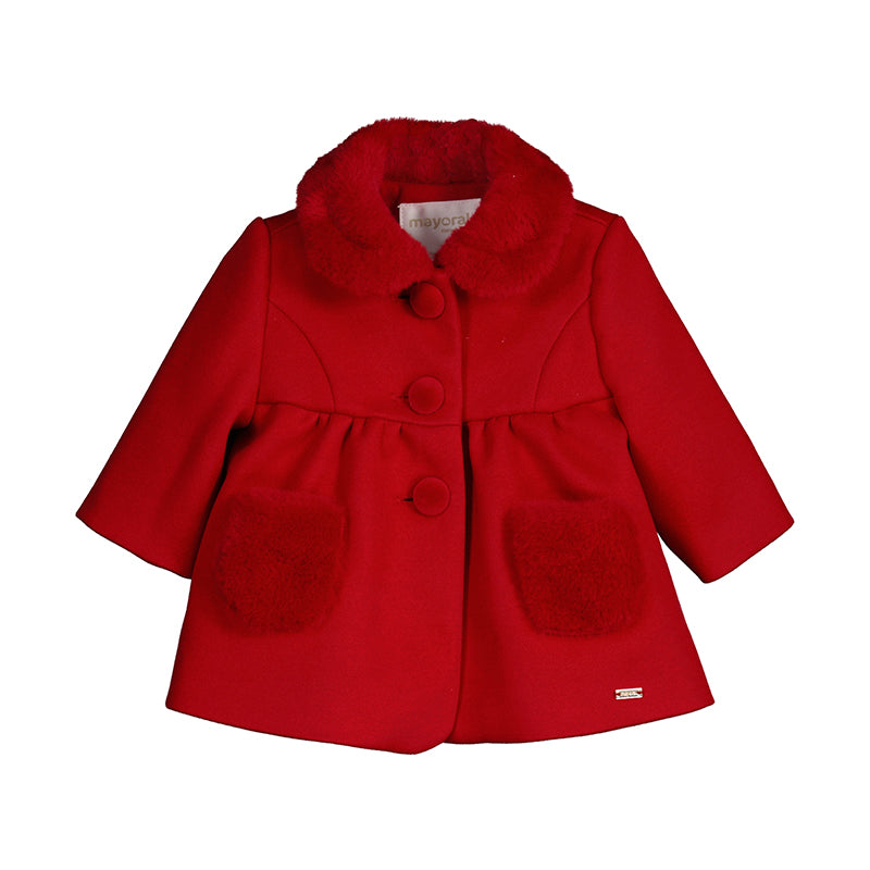 Woolen Coat-red 2453