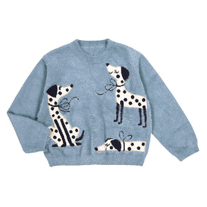 Dalmation sweater-Sky blue 4356