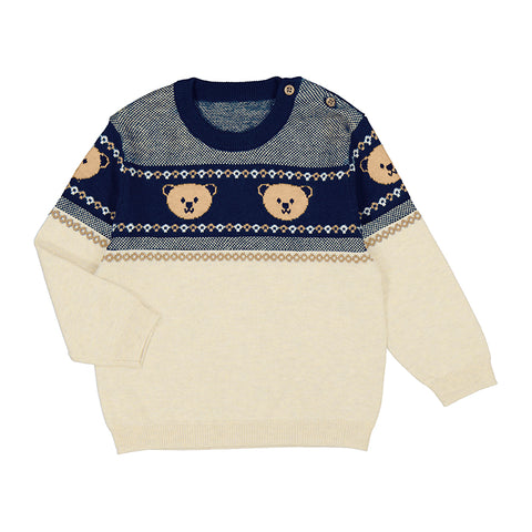 Jacquard jumper-navy 2311