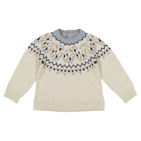 Jacquard jumper-stone 2323