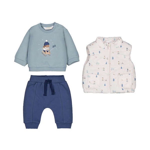 3-piece tracksuit w/vest-indigo 2683 nb