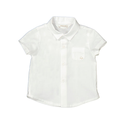 S/s woven shirt/white-1194