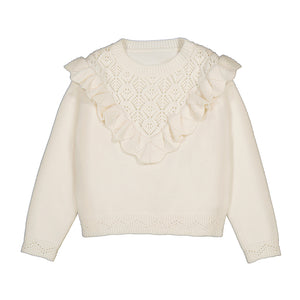 Open knit sweater-Macchiato 4304 mg