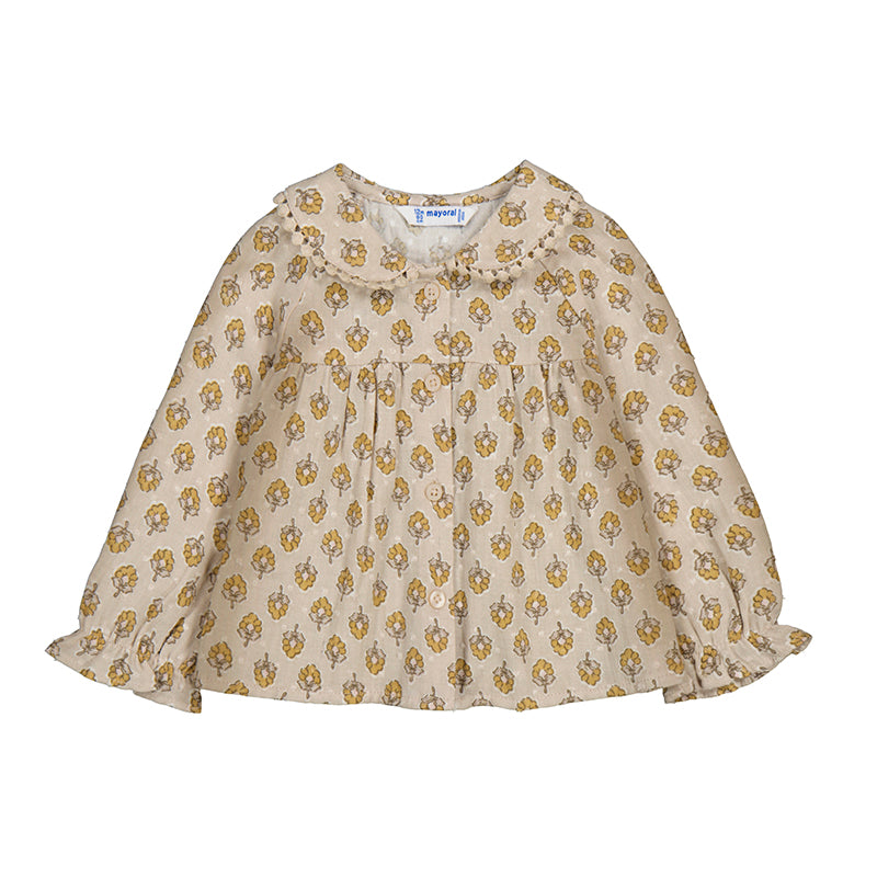 plumeti chiffon blouse-honey 2114 bg