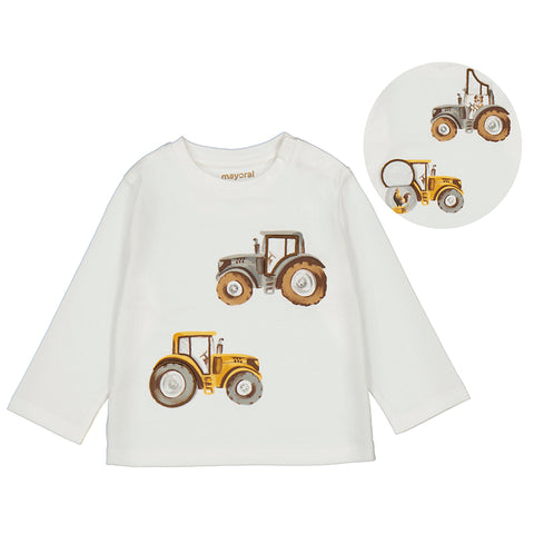 L/S Tractor Shirt-cream 2069 bb