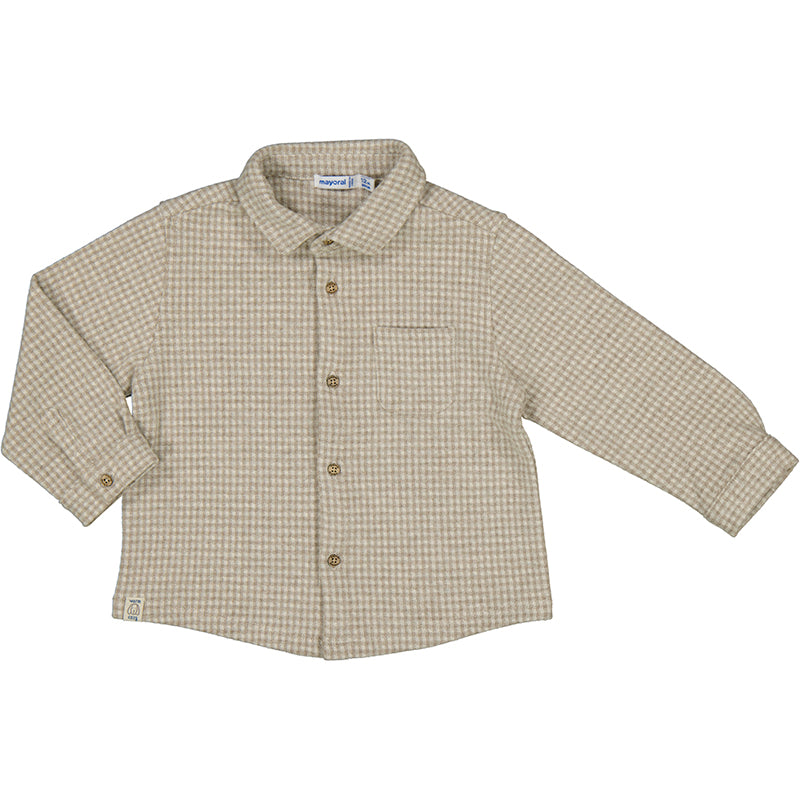 Jacquard overshirt-latte 2186