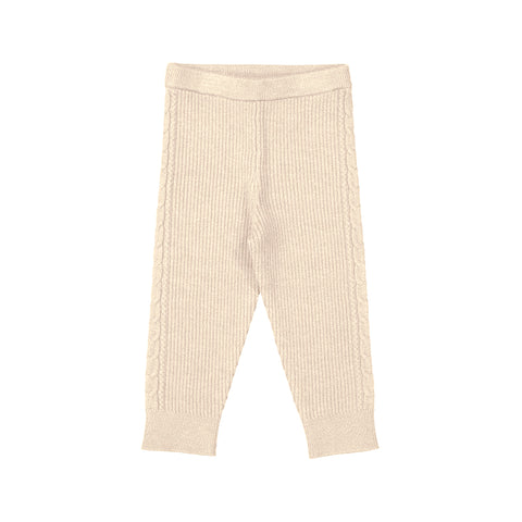 Knit leggings-Sand 10764