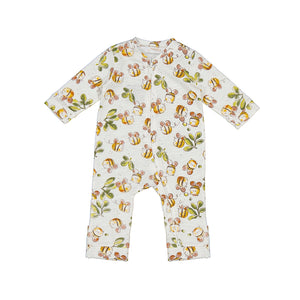 Long bodysuit-bees natural 1710