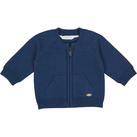 Knit Zip Jacket/Navy-1381