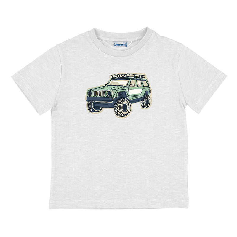 S/s cotton t-shirt-White 3031