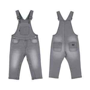 Soft denim overalls grey-2694