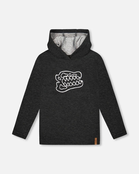 Dino Skull Soft Brushed Jersey Hooded Tee