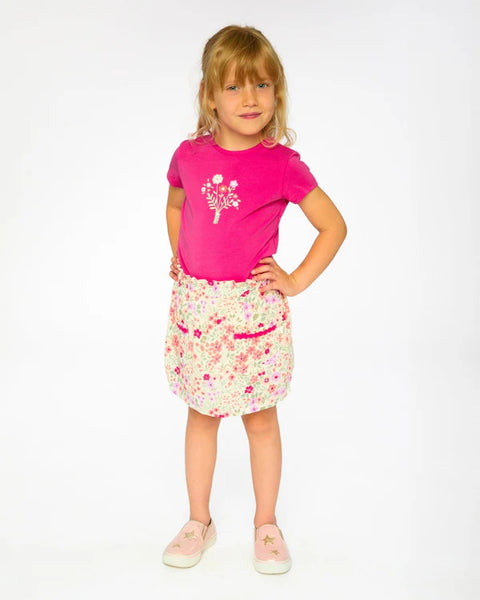 Organic Cotton Jersey T-Shirt- Pink