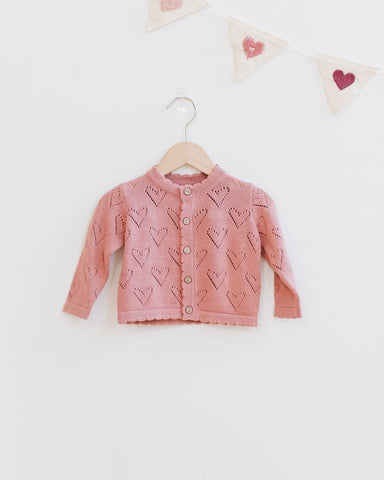 KNIT CARDIGAN || LIPSTICK