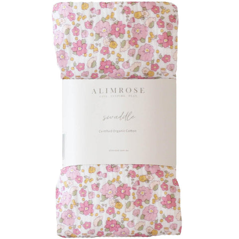 Muslin Swaddle Rose Garden