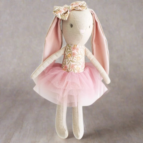 Linen Baby Pearl Toy Blossom Lily Pink