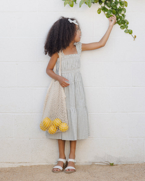 JOSIE DRESS || EUCALYPTUS GINGHAM