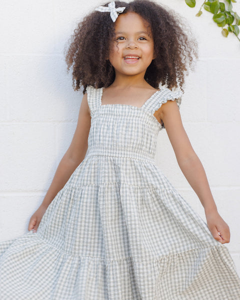 JOSIE DRESS || EUCALYPTUS GINGHAM