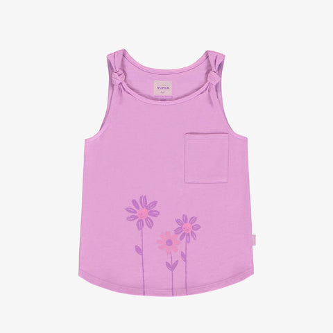 Tank Top with purple flower