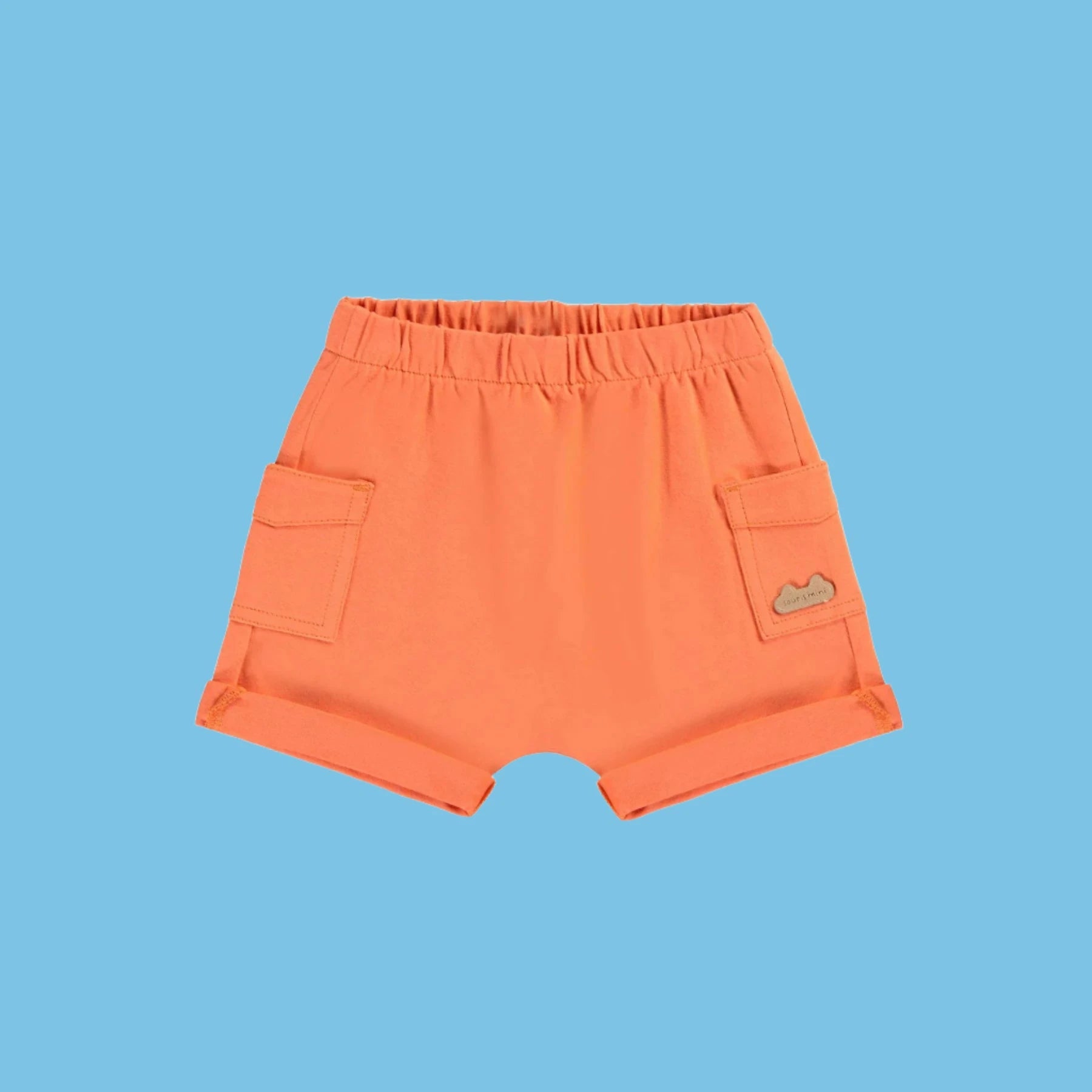 Orange short with pockets