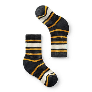 Kids' Striped Light Hiking Crew Socks