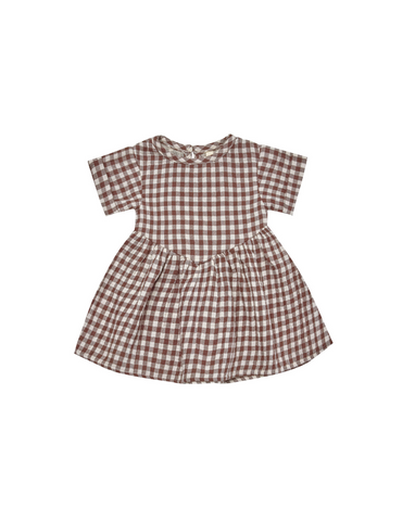 BRIELLE DRESS || PLUM GINGHAM