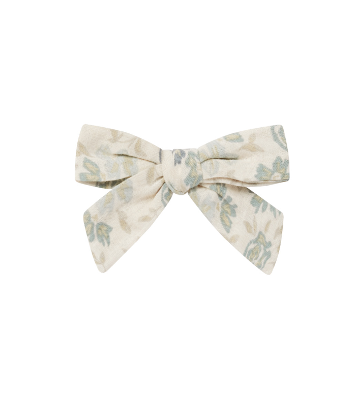 GIRL BOW || BLUE FLORAL