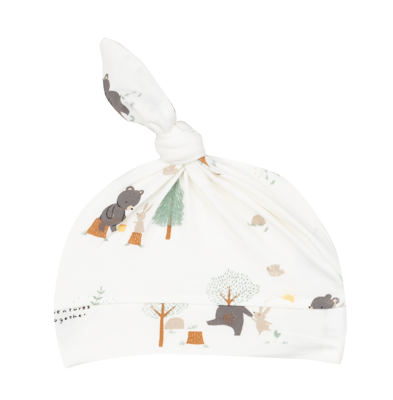 Bear and Bunny Adventures Knotted Hat