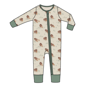 Bison Families 2-Way Zipper Romper