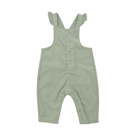 Cord Desert Sage - Ruffle Overall