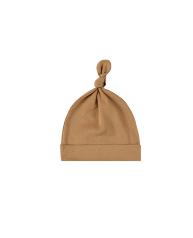 KNOTTED BABY HAT || GOLDEN