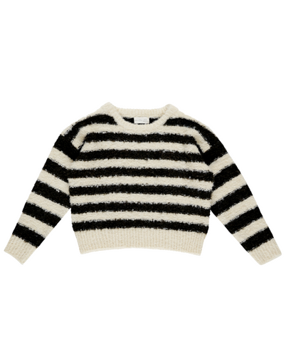 ASPEN SWEATER || FUZZY STRIPE